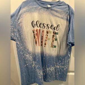 Blessed Wife Bleached Tshirt